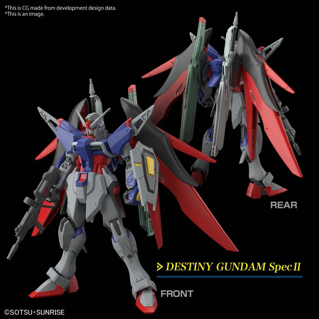 GUNDAM - HG 1/144 Destiny Gundam Spec II & Zeus silhouette - Model Kit